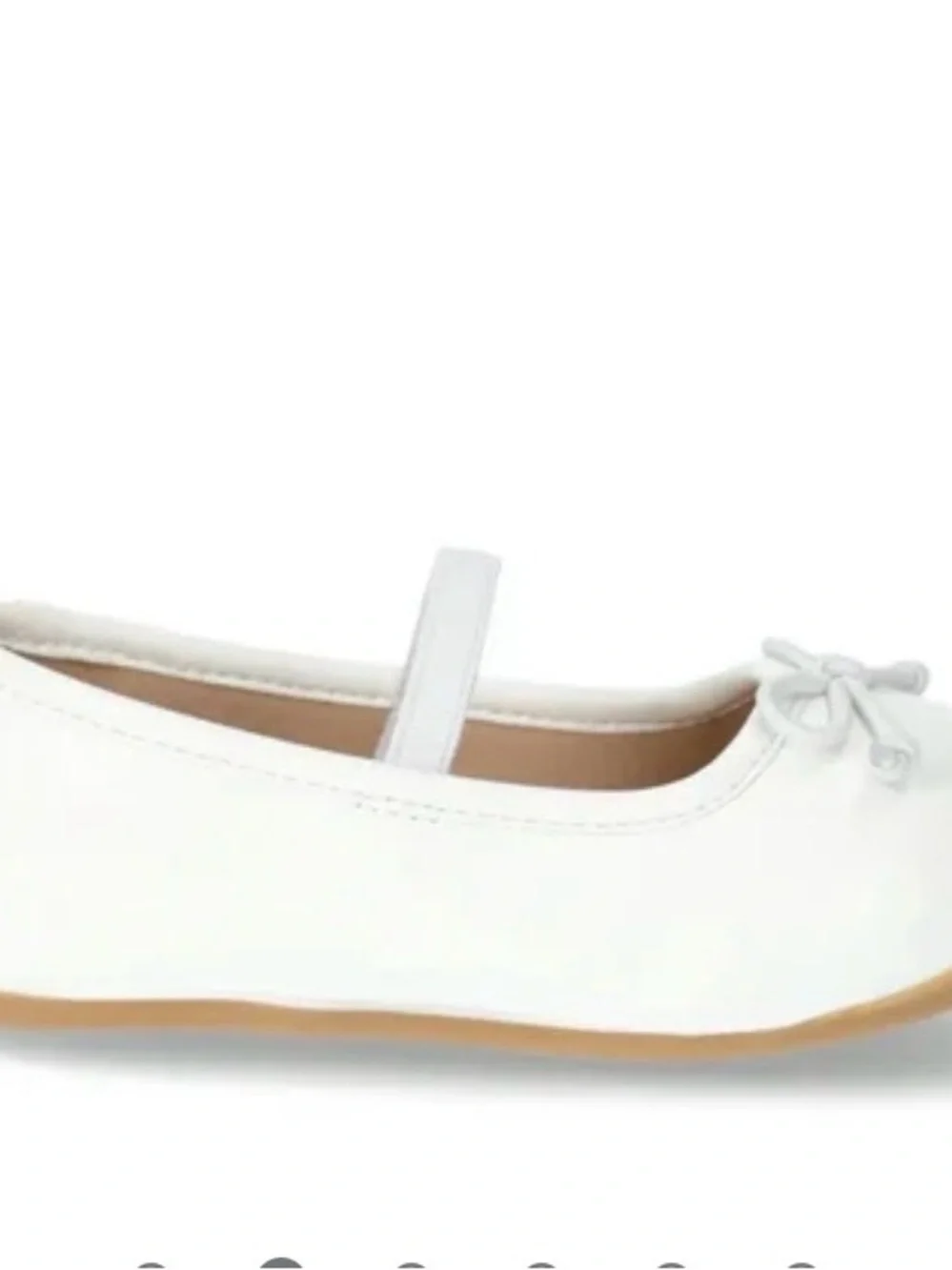 wonder nation White Mary Jane Ballet Flat with Bow